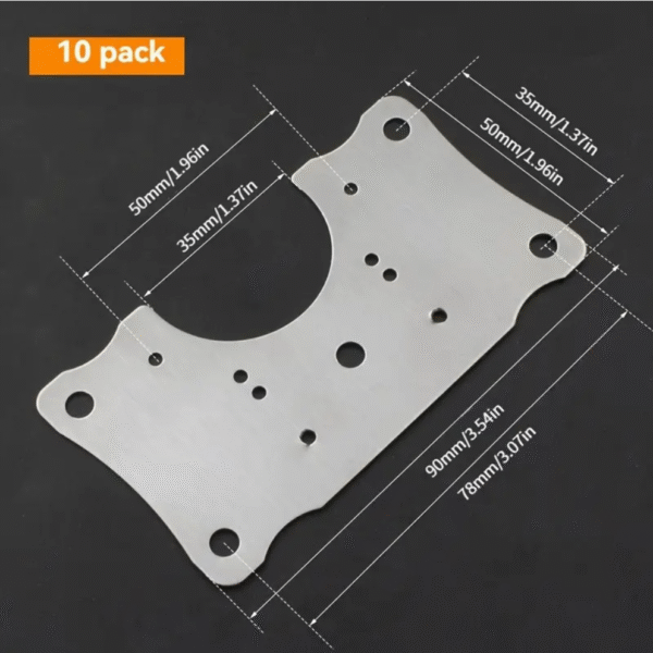10pcs Stainless Steel Hinge Repair Plate
