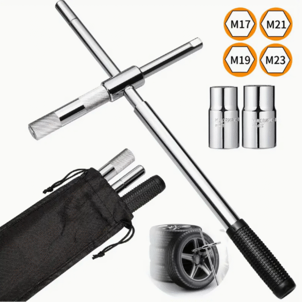 4 Way Universal Tire Nut Wrench Set