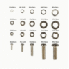 320pcs Stainless Steel Hex Nuts & Bolts Set