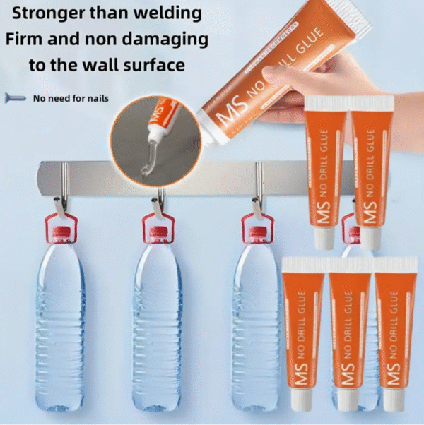 6ml No Drill Glue Strong Adhesive for Hooks and Shelves